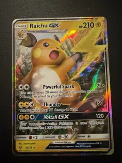 POKEMON TCG RAICHU GX 29/73 S&M SHINING LEGENDS ULTRA RARE!! - Image 1