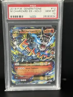 2016 Pokemon XY M Charizard EX (Mega) 12/83 Generations MINT PSA 10 - Image 1