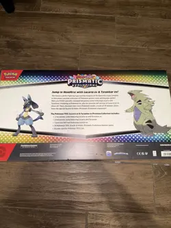 Pokemon TCG Prismatic Evolutions Lucario ex & Tyranitar ex Premium Collection - Image 2