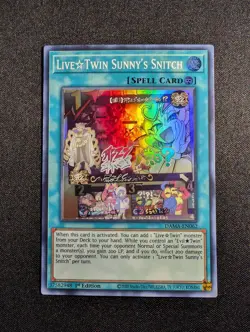 Yugioh - Live Twin Sunny's Snitch DAMA-EN062 1st Edition Super Rare NM - Image 1