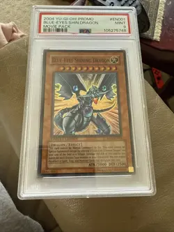 PSA 9 2004 Yugioh Blue-Eyes Shining Dragon MOV - EN001 LIMITED EDITION - Image 1