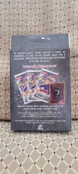 Yugioh Invasion Of Chaos Special Edition Yugioh Box - Brand New Factory Sealed - Image 2