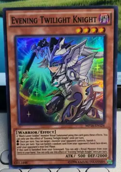 Yugioh Collector's Evening Twilight Knight MP16-EN124 Super +BONUS - Image 1