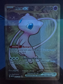 2023 Pokemon SV 151 Promo Mew-ex Metal Card #205 - SGC 8.5 (NM/MT+) - Image 2