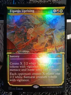 Eiganjo Uprising 396 Foil Showcase Kamigawa Neon Dynasty MTG Card - Image 1