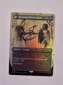 Decorum Dissertation - M0292 Foil (Borderless) Secrets of Strixhaven - MTG - NM - Image 1