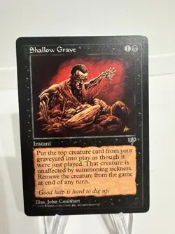 WotC MtG Mirage Shallow Grave (R) NM - Image 1