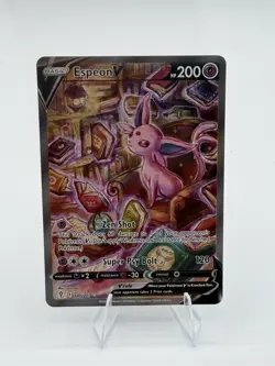 Pokemon TCG SWSH07 Evolving Skies Espeon v Alternate Art 180/203 NM Condition - Image 1
