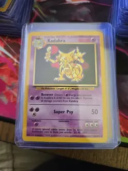 1999 POKEMON GAME 32 KADABRA Mint Condition Perfect Ready To Grade - Image 1