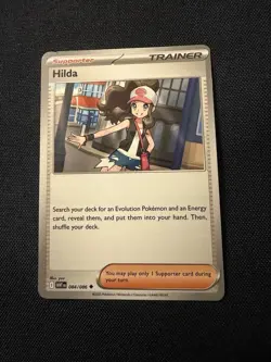 Hilda 084/086 SV White Flare Pokemon Trainer Card English LP Uncommon - Image 1