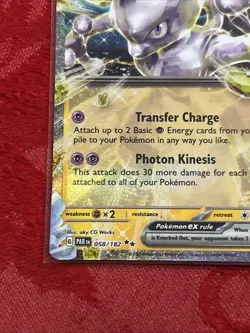 Pokemon - Mewtwo ex 058/182 Sv04: Paradox Rift Holo - Image 4