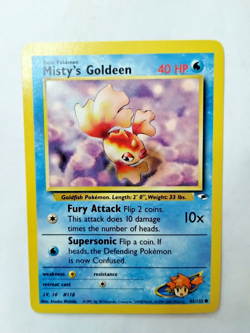 Pokemon Misty's Goldeen Gym Heroes 85/132 Regular Unlimited Common -Uncirculated - Image 1