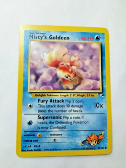 Pokemon Misty's Goldeen Gym Heroes 85/132 Regular Unlimited Common -Uncirculated - Image 2