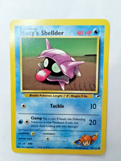 Pokemon Misty's Shellder Gym Heroes 89/132 Regular Unlimited Com. - Uncirculated - Image 1