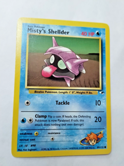 Pokemon Misty's Shellder Gym Heroes 89/132 Regular Unlimited Com. - Uncirculated - Image 2