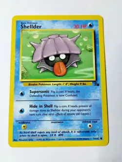 Pokemon TCG Shellder Fossil 54 Regular Unlimited Common - Uncirculated - Image 1
