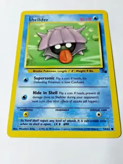 Pokemon TCG Shellder Fossil 54 Regular Unlimited Common - Uncirculated - Image 2