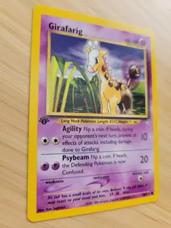 Pokemon TCG Girafarig Neo Genesis 58 Regular 1st Edition Common - Image 2