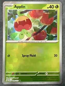 Applin Pokeball Holo 009/131 - NM Prismatic Evolutions Pokemon - Image 1