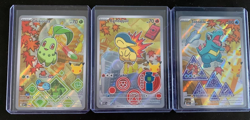 Pokemon First Partner Series 2 Johto Chikorita 046 Cyndaquil 047 Totodile 048 - Image 1