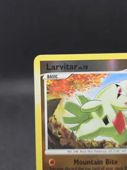 Larvitar (Reverse Holo) 87/123 Pokemon Mysterious Treasures - NM - Image 2