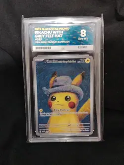 Pokemon Tcg Van Gogh Pikachu Felt Hat Promo Ace 8 - Image 1