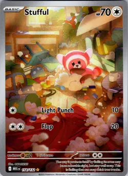Stufful Full Art - 154/132 (IR) - Illustration Rare Pokemon Mega Evolution NM M - Image 1