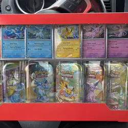 Pokemon Prismatic Evolution Mini Tin Set of 8, Sealed Prizmatic - Image 5