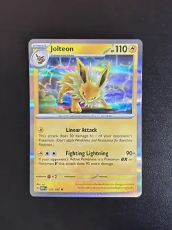 Jolteon 135/165 Scarlet & Violet 151 Rare Pokemon Holo LP - Image 1