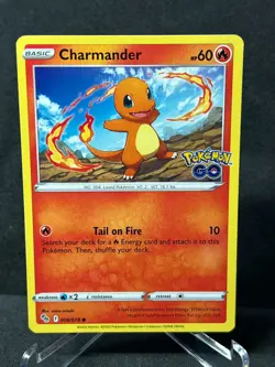 Charmander 008/078 Pokemon Go Non Holo Pokemon Near Mint - Image 1