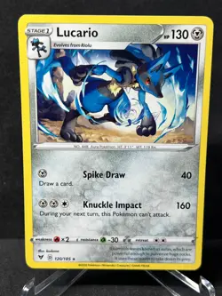 Pokemon Lucario Vivid Voltage 120/185 Near Mint Non-Holo - Image 1