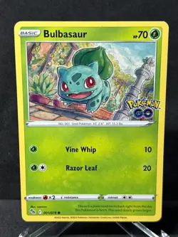 Pokemon Bulbasaur 001/078 Pokemon Go Non-Holo Near Mint - Image 1