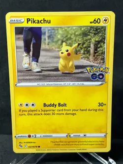 Pikachu 027/078 Non Holo Pokemon Go Pokemon Near Mint - Image 1