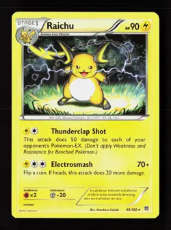 Raichu 49/162 Rare BREAKthrough Pokemon Moderately Played - Image 1