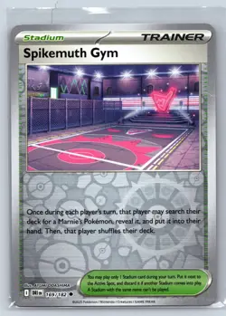 SPIKEMUTH GYM 169/182 UNCOMMON DESTINED RIVALS POKEMON REVERSE HOLO NM - Image 1
