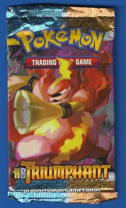 Pokemon "HGSS Triumphant" 10-Card Sealed Booster Pack (Magmortar) - Image 1