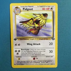 Pokemon Vintage 1st Edition Non-holo Rare Pidgeot Jungle 24/64 WotC 1999 - Image 1