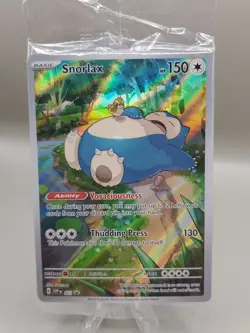 Snorlax SVP EN 051 Black Star Promo Scarlet & Violet Pokemon 151 Card - SEALED - Image 1