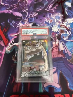 2024 One Piece OP-09 #081 Marshall D. Teach Alternate Art PSA 10 - Image 3