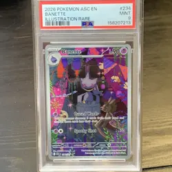 Pokemon TCG PSA 9 Banette Illustration Rare Ascended Heroes 234/217 - Image 1