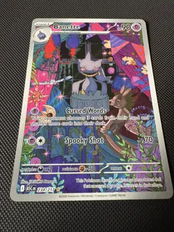 Banette 234/217 Pokemon TCG Mega Evolution Ascended Heroes Illustration Rare - Image 2