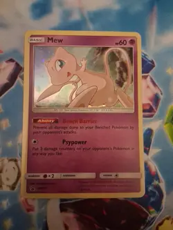 Mew SM215 Holo Black Star Promo Card Sun Moon Pokemon TCG - Image 2
