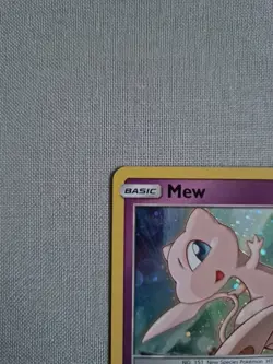 Mew SM215 Holo Black Star Promo Card Sun Moon Pokemon TCG Near Mint Condition - Image 2