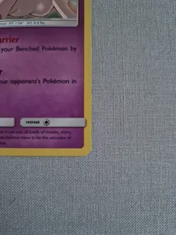 Mew SM215 Holo Black Star Promo Card Sun Moon Pokemon TCG Near Mint Condition - Image 4