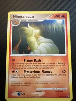 Pokemon Card - Ninetales Platinum 36/127 2009 Rare Heavily Played - Image 1