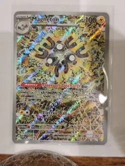 Pokemon TCG Magneton 159 Holo Surging Sparks ETB Promo Card NM Condition - Image 1