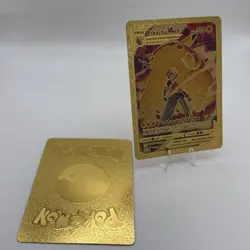 Pikachu VMAX TG17/TG30 Gold Textured Metallic Foil Custom Pokemon Card - Image 2