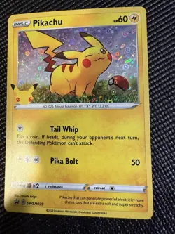 Pikachu SWSH039 SWSH: Sword & Shield Promo Cards Holo - Image 1