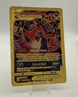 Eternatus VMAX TG22/TG30 Gold Textured Metallic Foil Custom Pokemon Card - Image 1