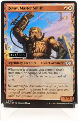 Mtg - Reyav, Master Smith - Serialized Foil 493 - NM - Image 1